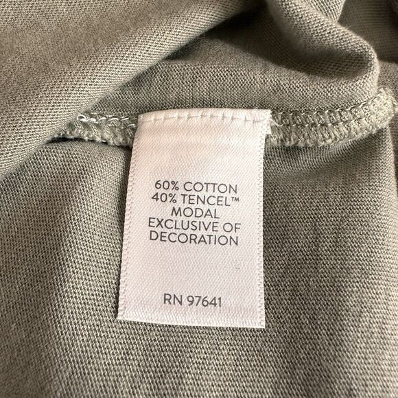 NWT J. Jill Womens 2X Plus Tunic Top Embroidered Olive Blue Boho Hippie - Picture 9 of 9